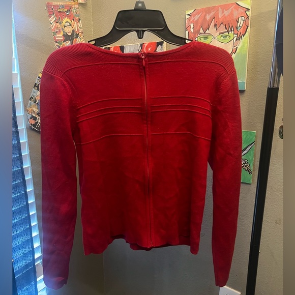 Christopher and Banks Red cardigan - Picture 2 of 5